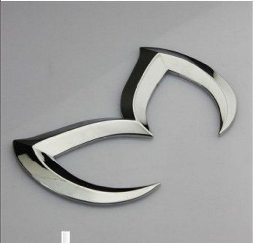 SuPoo Sport Metal Evil 'M' Rear Trunk Badge Decal Emblem Matte for Mazda 3 5 6, Silver