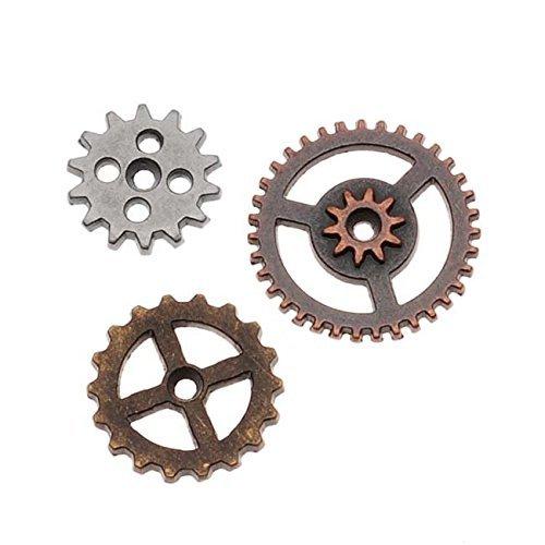 Tim Holtz Idea-ologyMetal Mini Gears, 12 per Pack, Various Sizes, Antique Finishes, TH93012