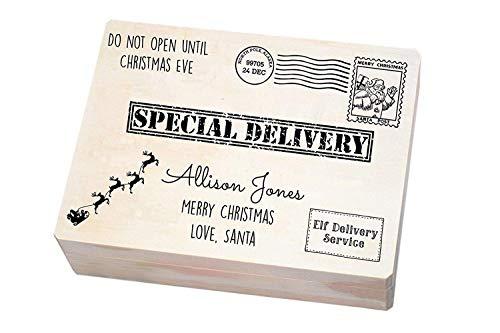 Personalized Christmas Eve Box - Wooden Christmas Eve Box - Engraved Christmas Eve Box - Xmas Eve Box - Xmas Boxes - Christmas Boxes for Children