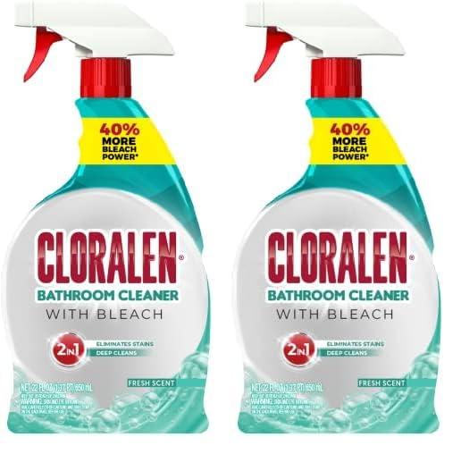 Cloralen - All Purpose Bathroom Cleaning Spray, 2-In-1 High-Performance Multisurface Bathroom And Kitchen Cleaner - (22 oz) (Pack of 2)