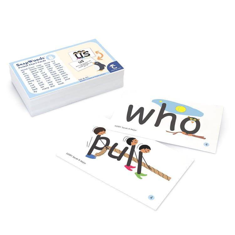 SnapWords List B Pocket Cards | Multisensory | Kinesthetic | ESL | ELL Sight Word Flash Cards