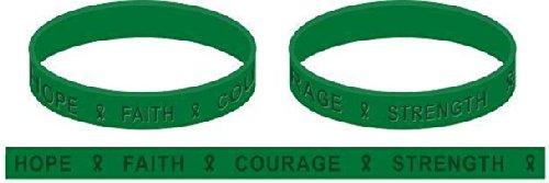 Dark Green Awareness Wristband