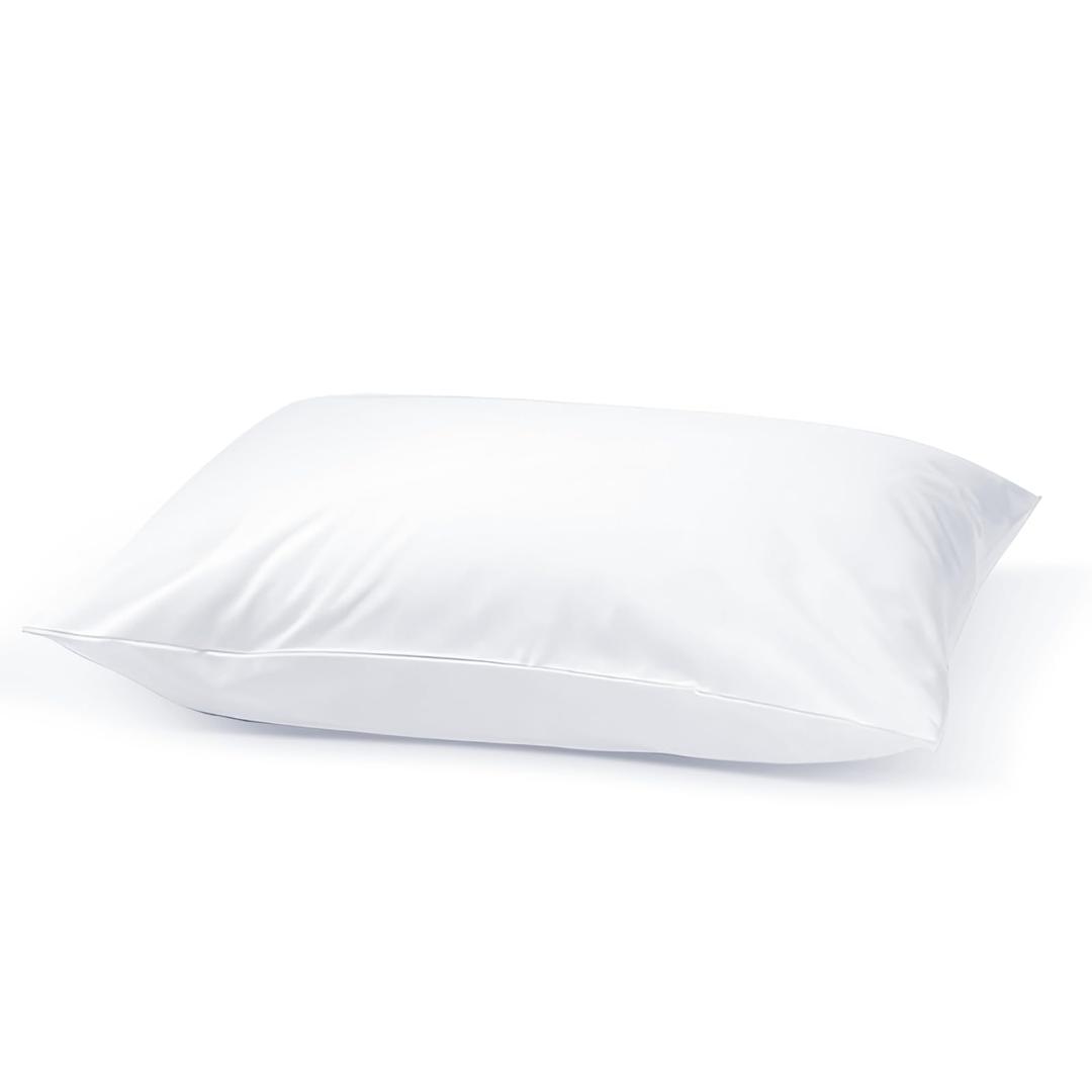 Hotel Linen KlubPressed Pillow - Size 50x70 cm, 100% Microfiber Outer Cover, 800g Hollow Fiber Filling, Soft White