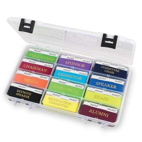 14 x 8 3/4 x 1 Inch Ribbon Holder - Heavy Duty Molded Plastic with Dividers