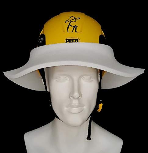 The Original Sunbrero Hard Hat Sun/Rain Visor (WHITE/GRAY) MADE OF DURABLE, LIGHTWEIGHT CLOSED CELL FOAM