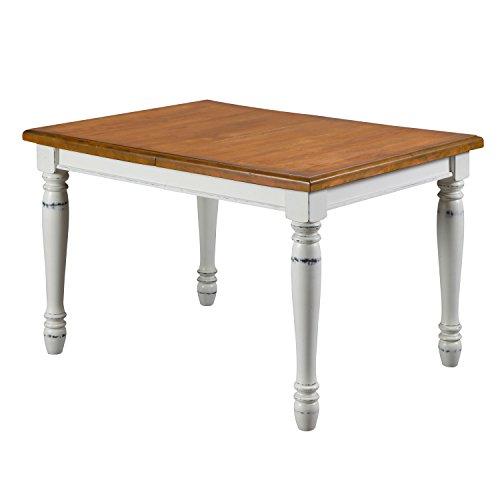 Monarch White/Oak Dining Table by Home Styles