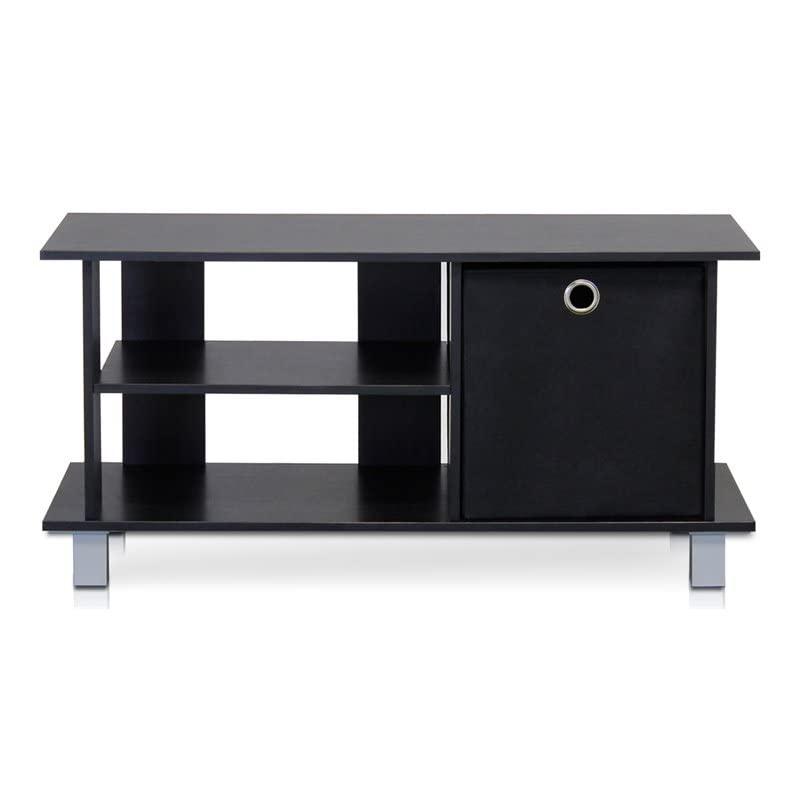 FurinnoSimplistic TV Entertainment Center, Espresso/Black