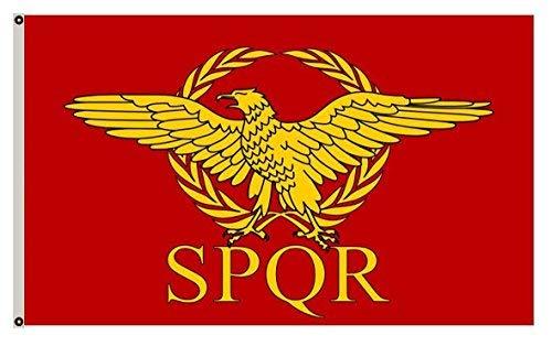 FyonFyon Large Roman Empire Senate and People of Rome Flag 3X5Ft