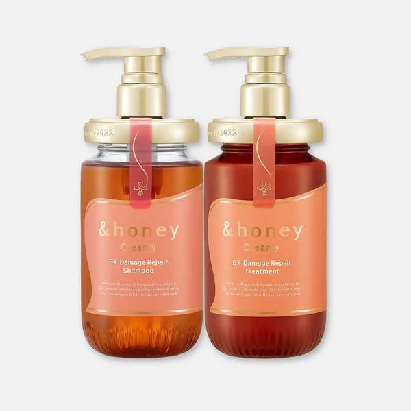 &Honey Creamy EX Damage Repair Shampoo & Treatment Set, 440ml Each