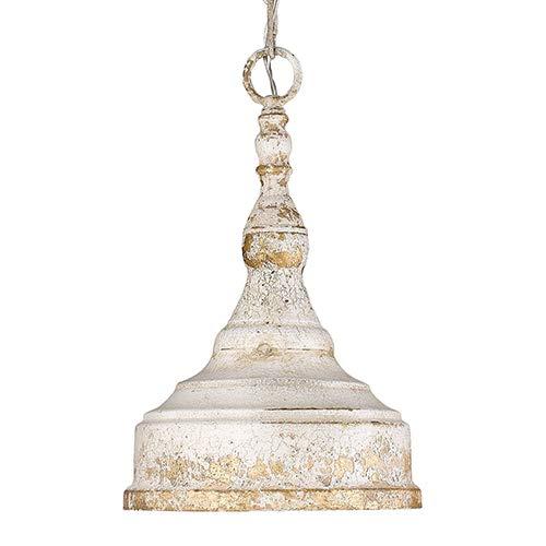 Golden Lighting 0806-S AI Mini Pendant, Antique Ivory