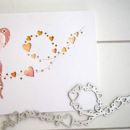 Gemini_mallÃƒâ€šÃ‚Â® Cutting Dies,Love Heart Cutting Dies Metal Embossing Stencil For Scrapbooking DIY Album Paper Card Art Craft Decor (Lace Heart)