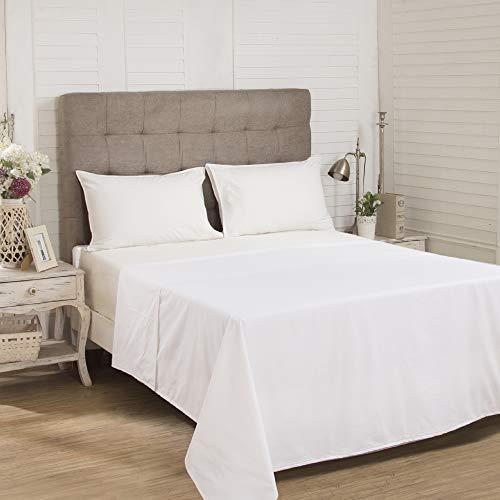 maspar Reversible Single White Duvet Cover with Pillow Cover