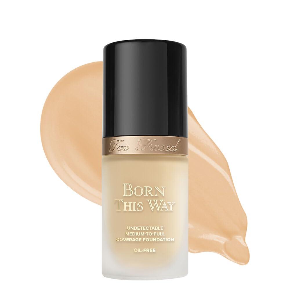 Too FacedBorn This Way Natural Finish Longwear Liquid Foundation | Medium-To-Full Coverage | Hydrating + Oil Free, 1.01 fl. oz.