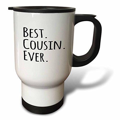 3dRose Best Daddy Ever-Gifts for Fathers-Dads-Good for Fathers Day-Black Text Travel Mug, 14-Ounce