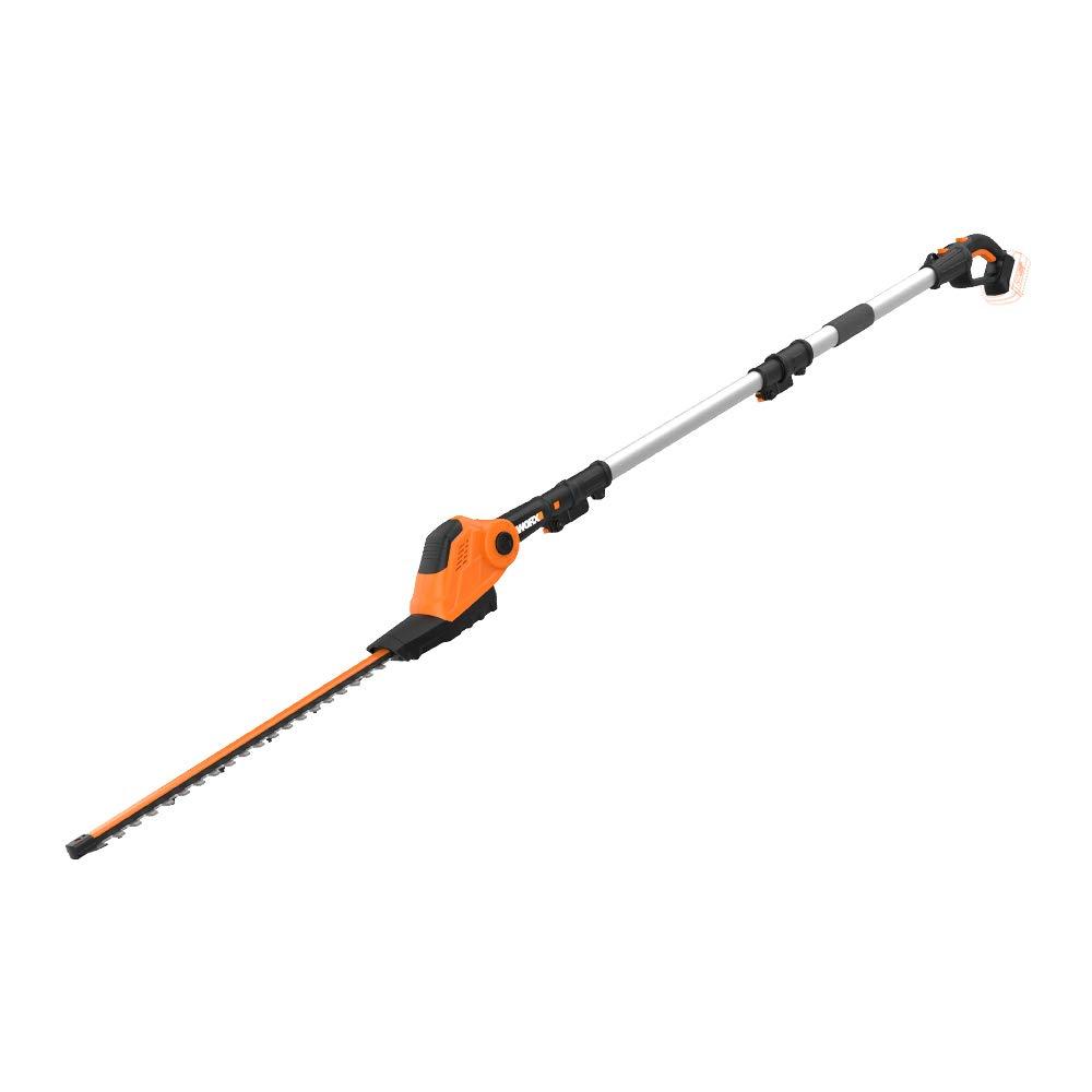 WORXWG252.9 20 V 20" Cordless Hedge Trimmer, Reach Up to 12 Inch, Extended Pole, 180° Rotation Head, PowerShare – Tool Only