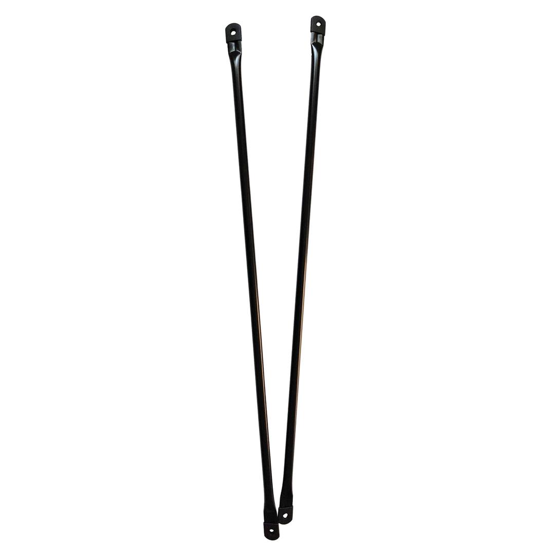 100cm/39.4inch Garden Swing Replacement Bars, Black Metal Round Rods for Hanging Swing Seat to Frame(2PCS/CTN)