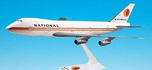 Flight Miniatures National (67-80) 747-100/200 1:250 Scale - Plastic Snap-Fit Model Airplane - Collectible Replica of National Airlines Aircraft - Part #ABO-74710I-021