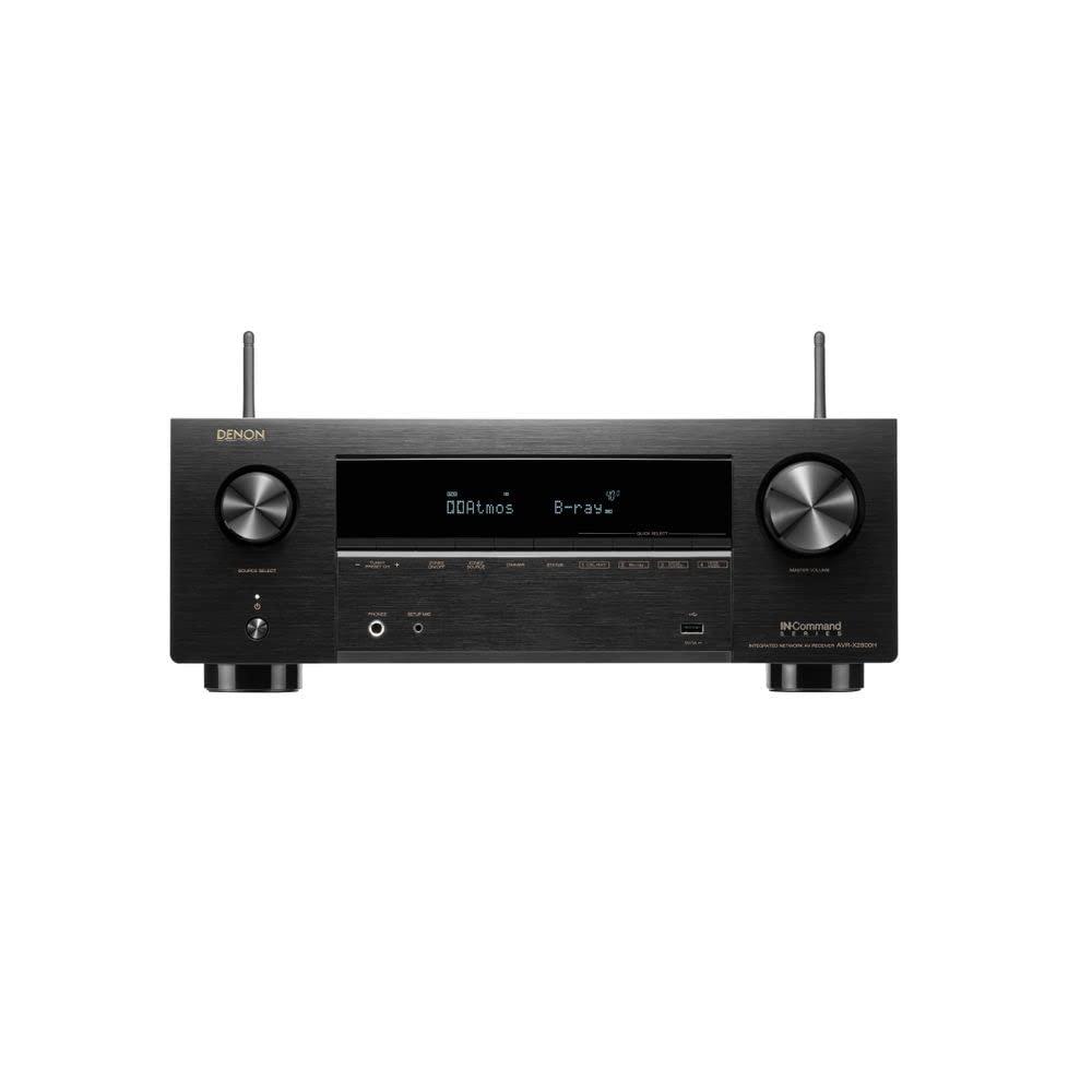 DenonAVR-X2800H 7.2 Ch Receiver - 8K UHD Home Theater AVR (95W X 7), Wireless Streaming via Built-in HEOS, Bluetooth & Wi-Fi, Dolby Atmos, DTS Neural:X & DTS:X Surround Sound