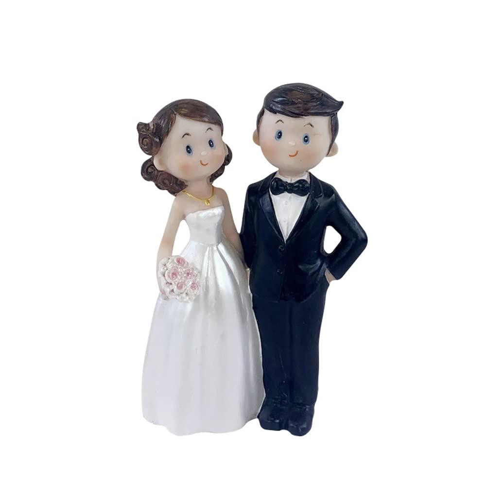 Cake Topper Wedding Couples Toys Doll Mr and Mrs Cake Topper Anime Couples Anime Bride And Groom Cake Topper Cute Cartoon Couples Cake Topper Bride To Be Cake Topper Funny Custom Cake Topper