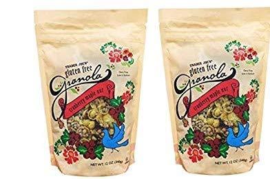 Trader Joe's Gluten Free Granola Cranberry Maple Nut, 12oz, 2 packs