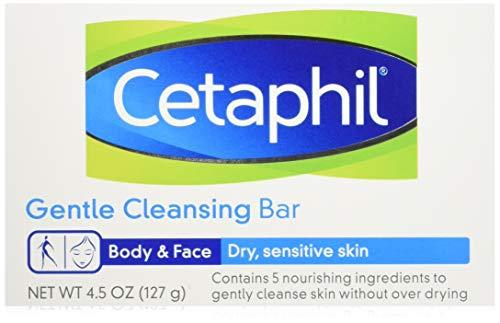 CETAPHIL Gentle Cleansing Bar, 4.5 oz Bar (Pack of 6), Nourishing Cleansing Bar For Dry, Sensitive Skin, Non-Comedogenic,Doctor Recommended Sensitive Skincare Brand