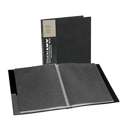 ITOYAOriginal Art ProFolio 18x24 Black Photo Album Book with 48 Pages - Protective Binder with Plastic Sleeves