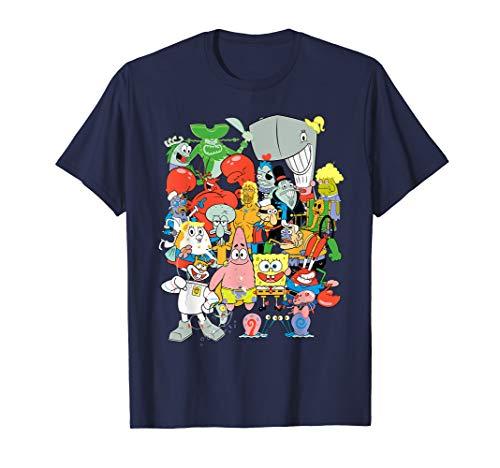 NickelodeonSpongebob Squarepants Cast Of Characters T-Shirt T-Shirt