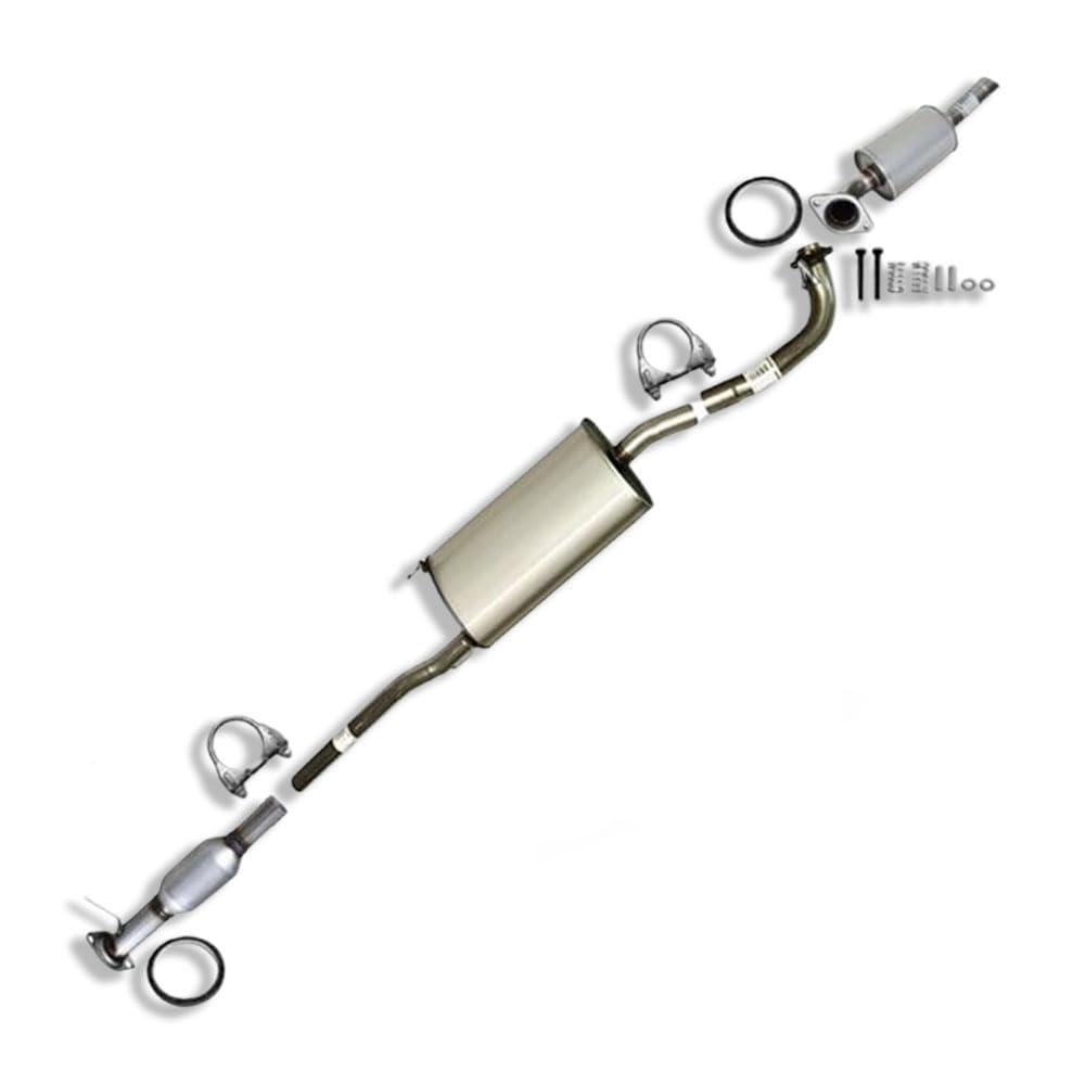 Northeastern Exhaust Stainless Steel | EPA Approved-Resonator Muffler with Catalytic kit Made for Lexus RX350 and Toyota Highlander 2004-2009 3.3L 3.5L-Includes Gaskets, Clamps & Spring Bolt kit