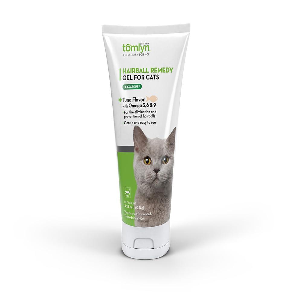 TOMLYNLaxatone Tuna-Flavored Hairball Remedy Gel for Cats and Kittens, 4.25oz