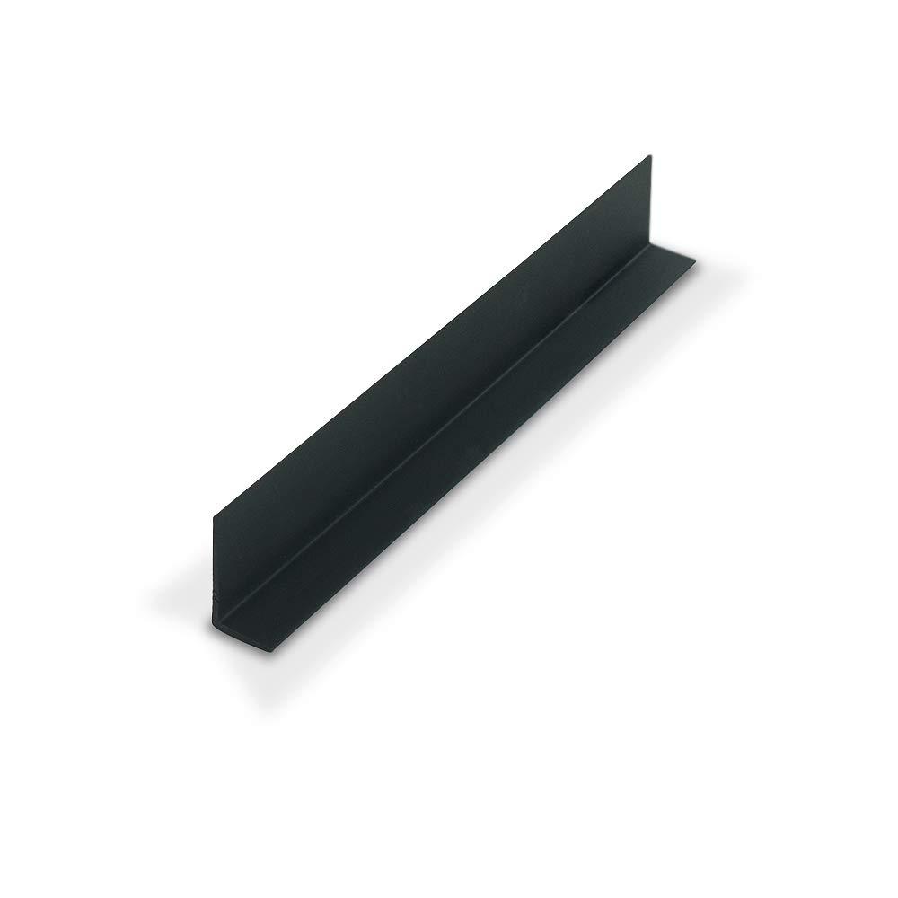 Outwater Plastics 1920-Bk Black 1 Inch X 1/2 Inch X 3/64 (.04) Inch Thick Styrene Angle Plastic Angle Moulding 48 Inch Lengths (Pack of 3)