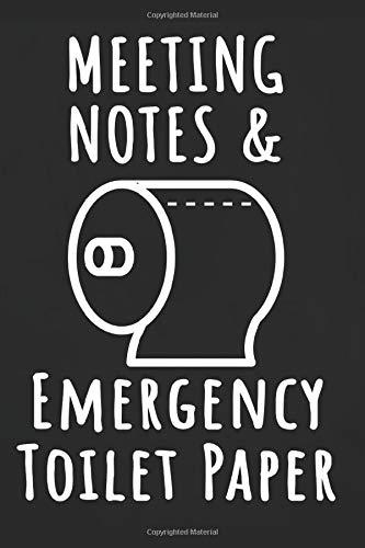 Meeting Notes & Emergency Toilet Paper: Funny Gag Gifts for Coworkers Office Journal for Sarcastic Colleagues (Funny Office Journals)