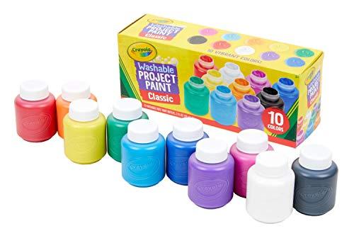 Crayola Washable Kid's Paint, Assorted Colors, Pack of 10