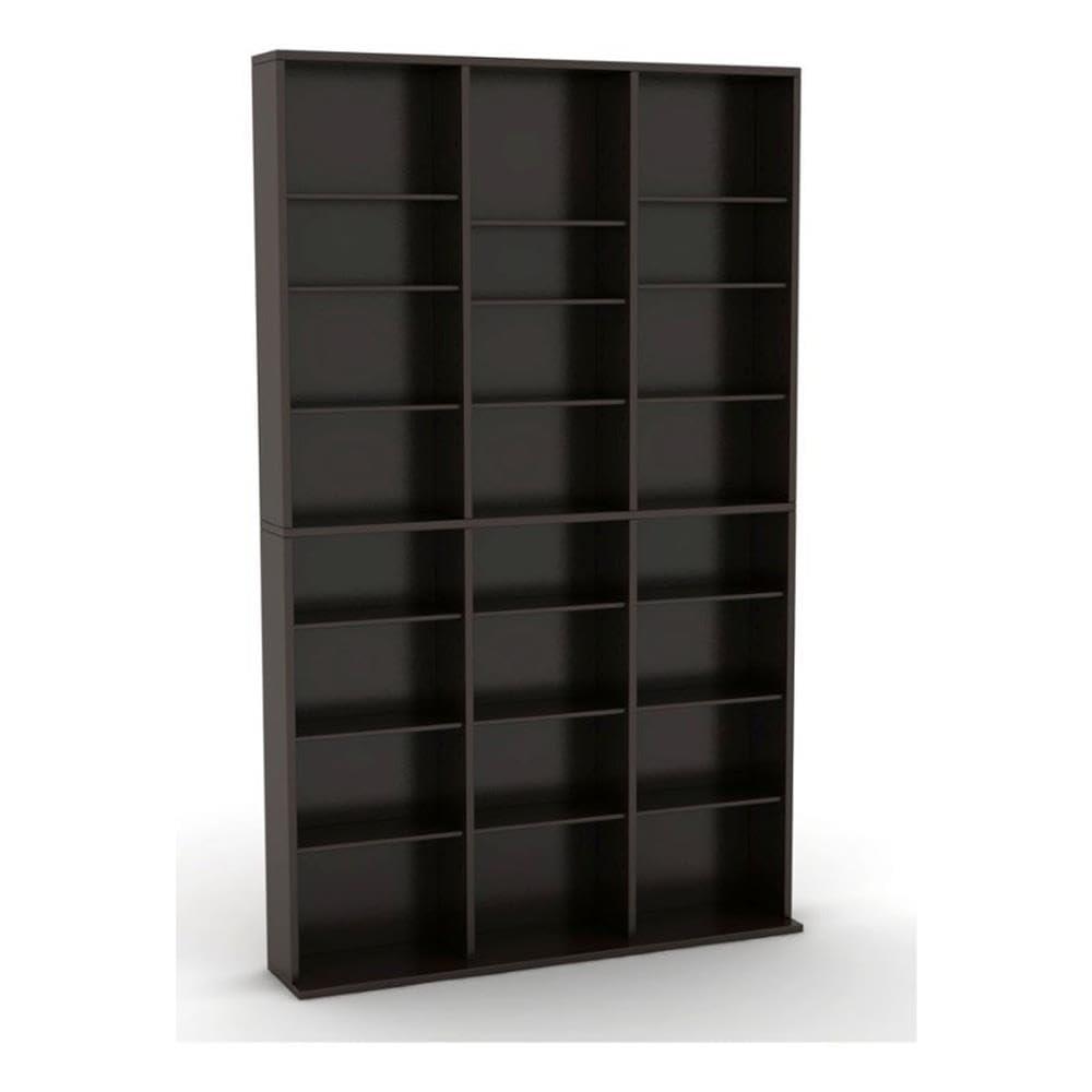 Atlantic Oskar 756 Media Storage Cabinet – Protects & Organizes Prized Music, Movie, Video Games or Memorabilia Collections, PN 38435713 in Espresso