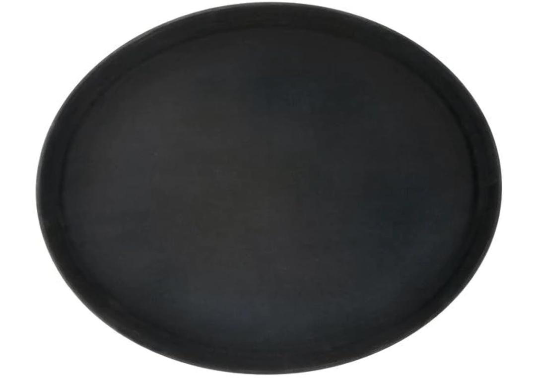 Winco Easy Hold Oval Tray, 22-Inch by 27-Inch, Black