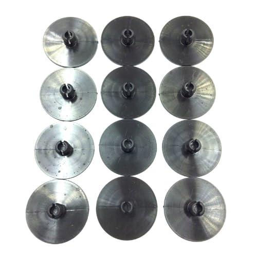 x12 2 Inch 2" Leaf Spring End Tip Wear Pad Anti Squeak Insert Cushion Plastic Silencer Block Round