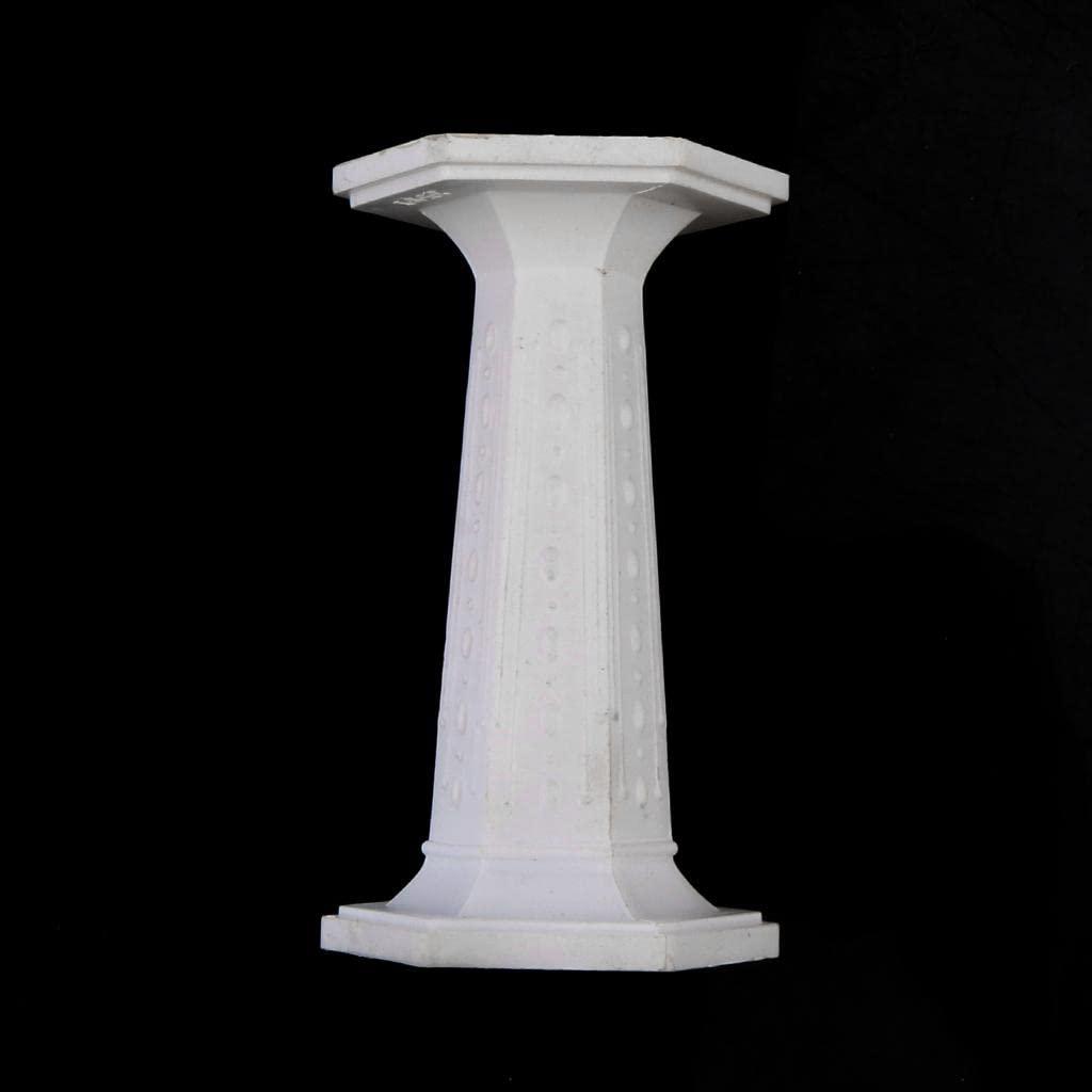 bnf® 12X Hexagonal Column Pedestal Statue Alabaster Sculpture Wedding Party Decor 3Â€