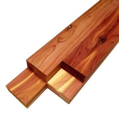 Cedar (Aromatic) Lumber - 3/4" x 2" (4 Pcs) (3/4" x 2" x 48")