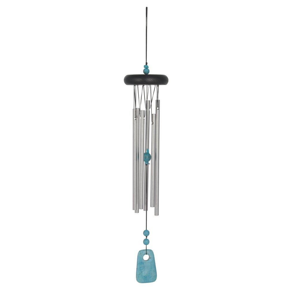 Woodstock Turquoise Chakra Wind Chime Outdoor Garden Windchimes CCT 17 Inch New