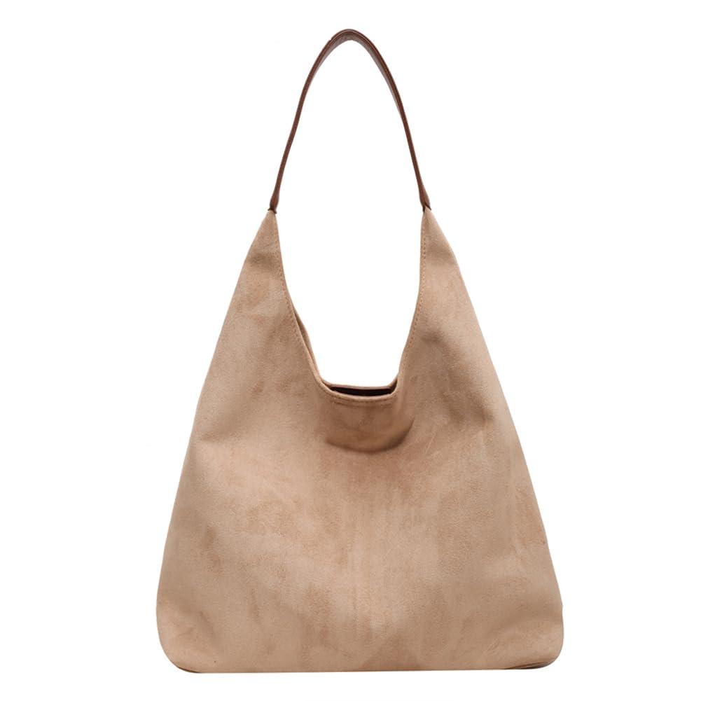 YFGBCX Tote Bags for Women Work Bags Suede Slouchy Bag Hobo Handbag Office Tote Handbag