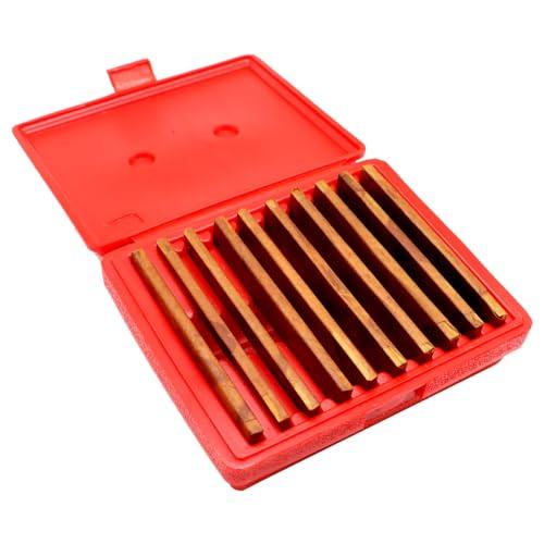 10 Pairs 1/8" x 6" Precision Parallel Steel Set Accuracy 0.0002" Thin Steel, Precision Machinist Tools 1/2 inch to 1-5/8 inch