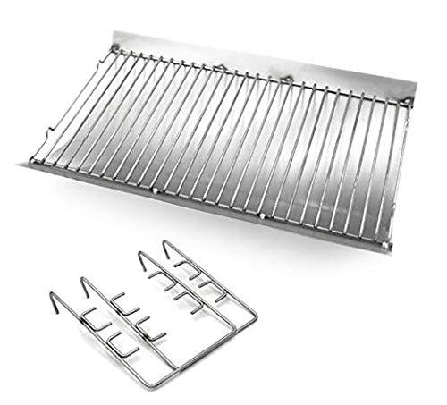 P0350H (1-Pack) 27 inches Steel Ash Pan with Wire Grate for Chargriller Charcoal Grill 1224, 1324, 2121, 2222, 2727, 2828, 2929, Chargriller 200048,Charbroil 1730205 (27 x 13 1/4)