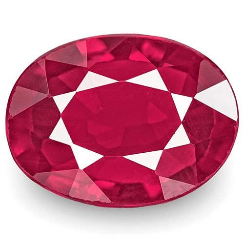 Ruby Gemstone Lab Certified Natural Top Quality 100% Real Oval Ruby Loose Stone 3.5 Ct