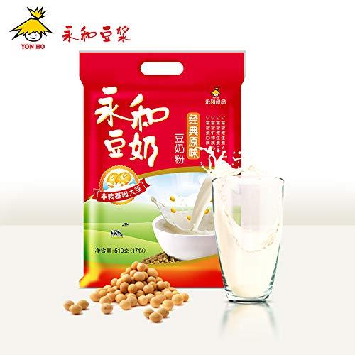 China Snacks Food Yonghe Snacks Soybean Milk Powder 510g永和经典原味豆奶粉健康早餐豆浆营养高钙青少年儿童冲饮品17小包