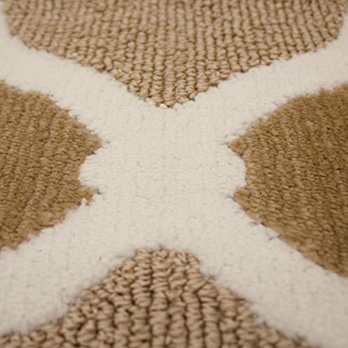 Laura Ashley Arietta Rug, 27"X45", Linen/White