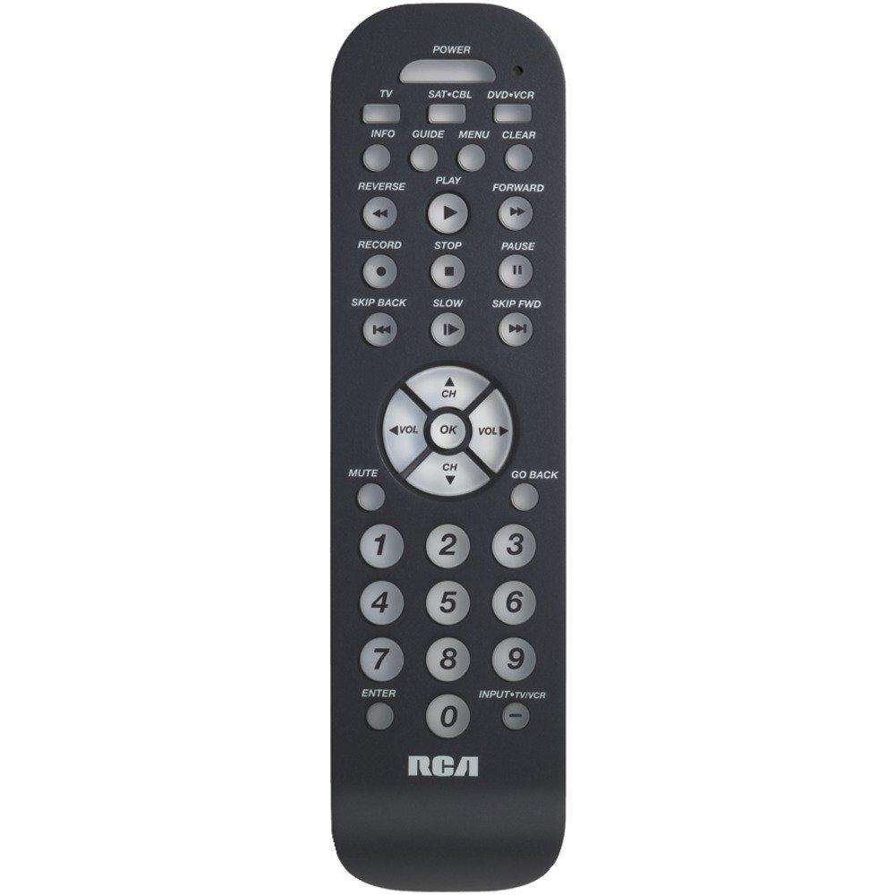 RCA 3-Device Universal Remote Control Platinum Pro, Easy Setup, Long Range IR, Replaces And Consolidates Most Major Remote Brands