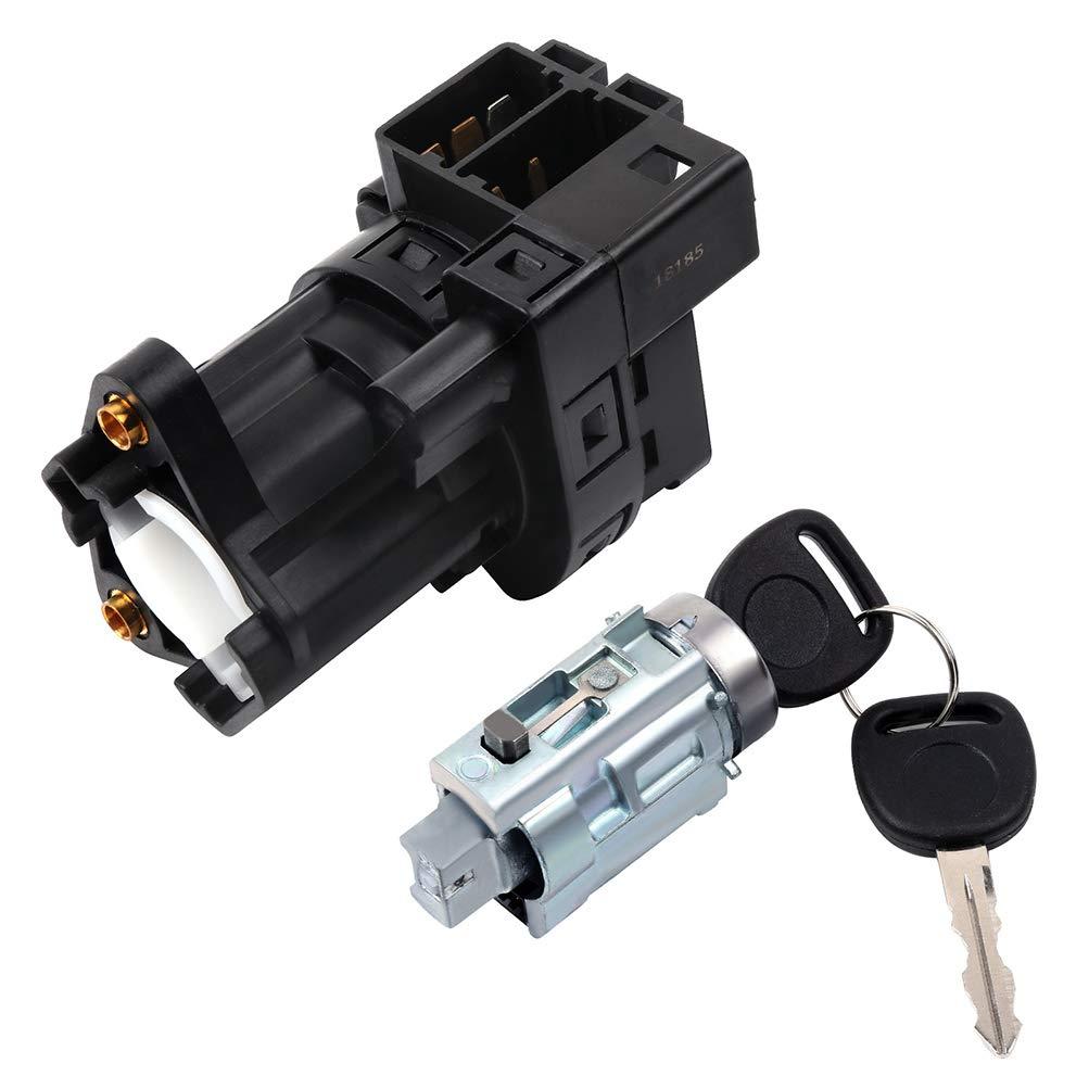 cciyu Ignition Lock Cylinder and Starter Switch Replacement Fits for 1997-2005 for Chevrolet for Oldsmobile for Pontiac