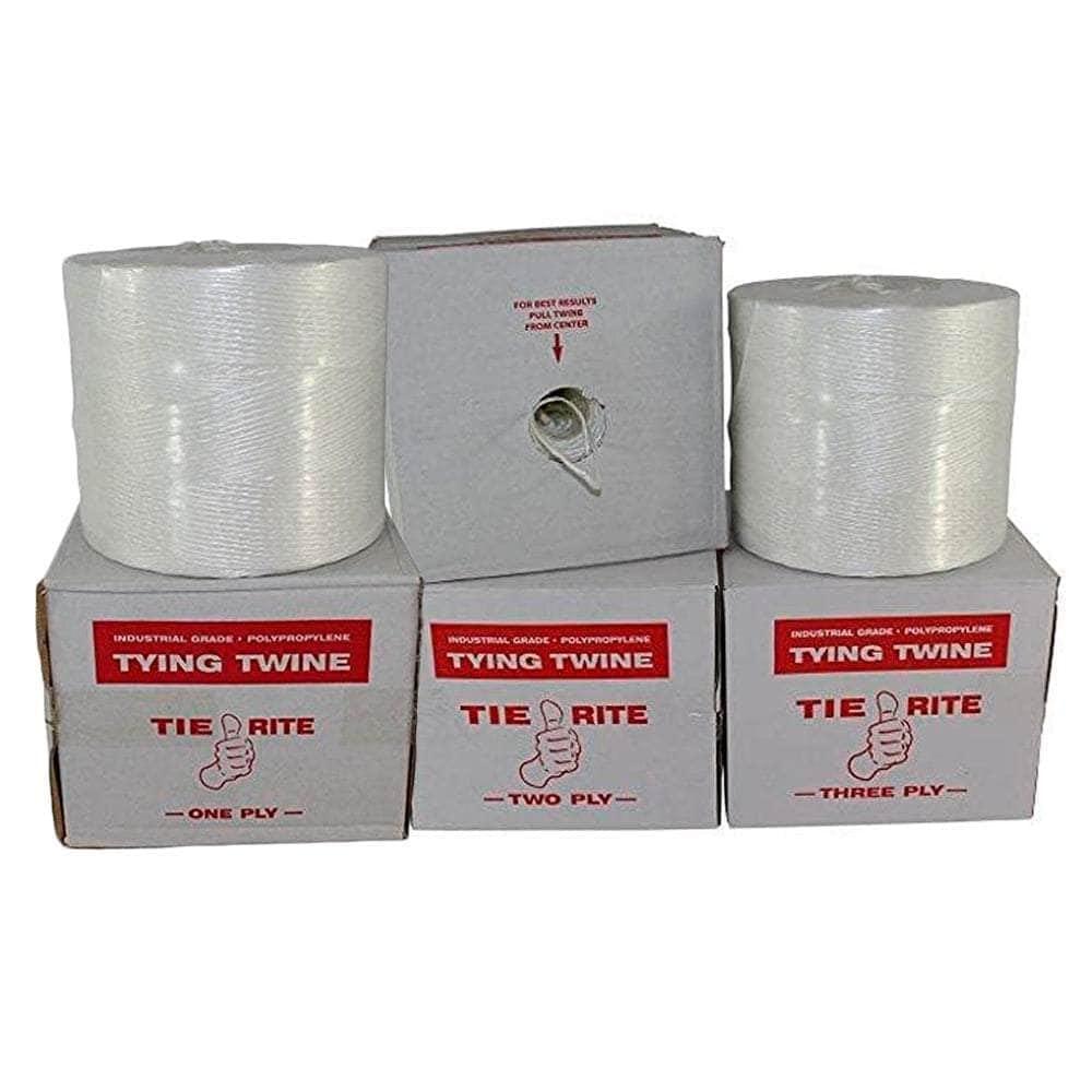 SGT KNOTS Polypropylene Tying Twine – Bundling Twine for Pulling, Loading, Packing – Weather Resistant Pull Line - 156 lb. Tensile Strength - 1 ply x 6300ft, White - Cardboard Carton Included