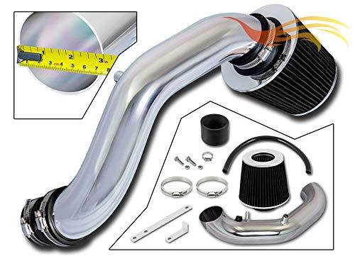 Rtunes RacingShort Ram Air Intake Kit + Filter Combo BLACK Compatible For 02-06 Acura RSX Base