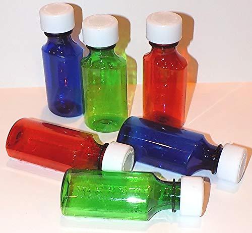 Graduated Oval Medical Bottles and Caps-2 Ounce 59ml Capacity-Case of 200 Units-Amber, Green, Or Cobalt Blue-Pharmaceutical Grade Product (Green)