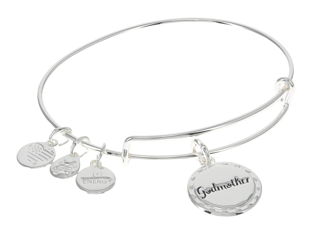 Alex and AniBecause I Love You Expandable Wire Bangle Bracelet for Women, Meaningful Charms, 2 to 3.5 in